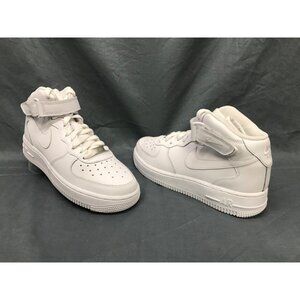 Nike Girls Air Force 1 Mid (GS) Sneaker Triple White Size 7 NEW NO BOX!